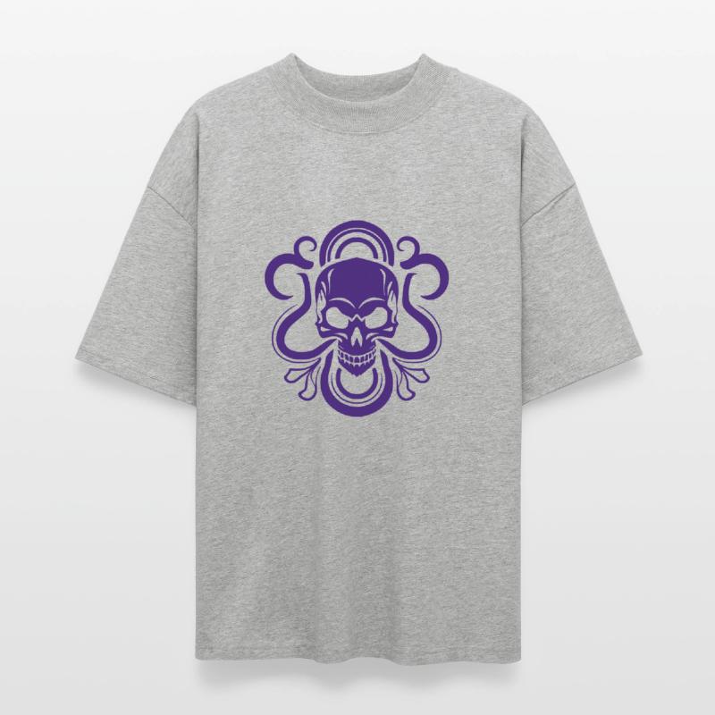 Twist Skull Design Vector Single Color