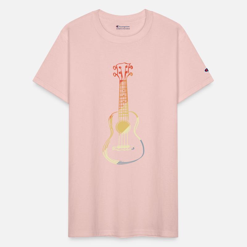 Ukulele Sketch Retro Style