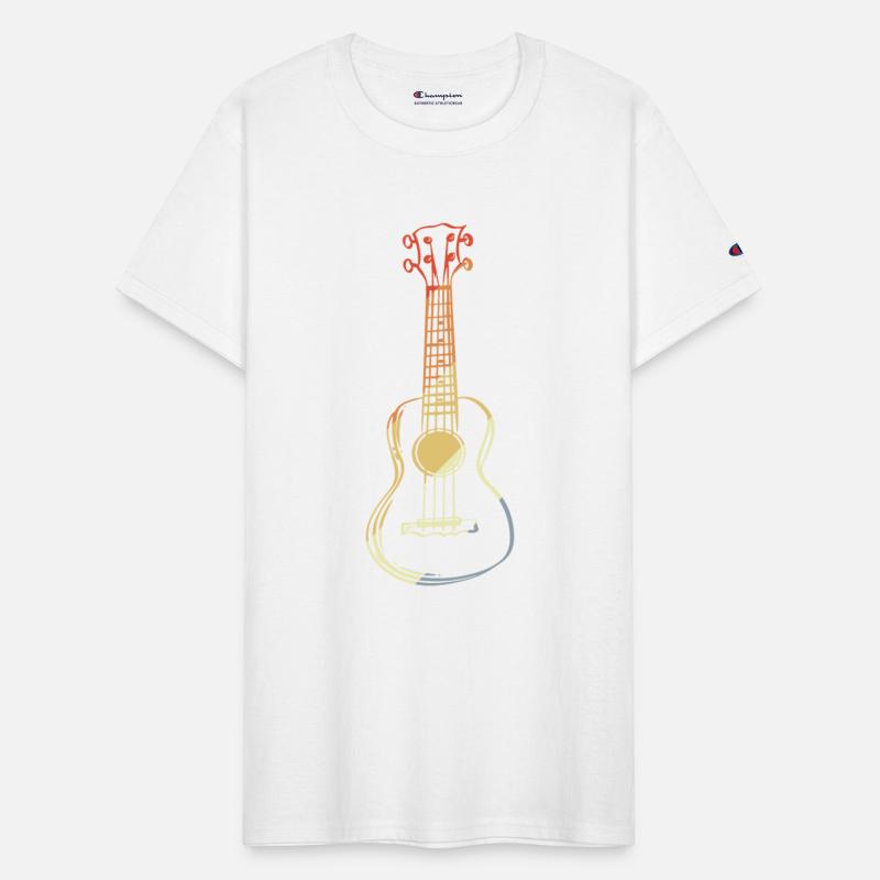 Ukulele Sketch Retro Style