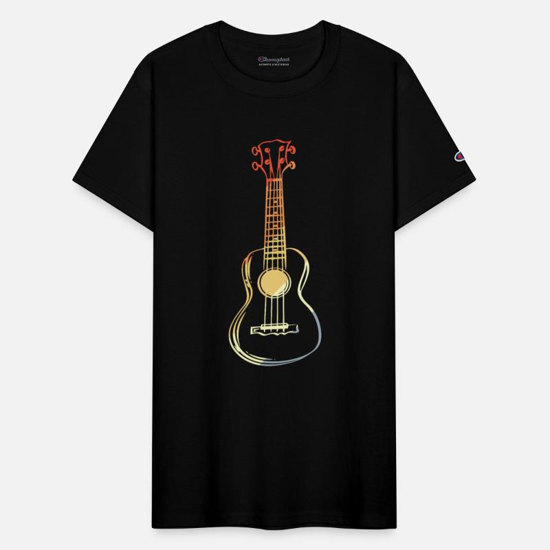 Ukulele Sketch Retro Style