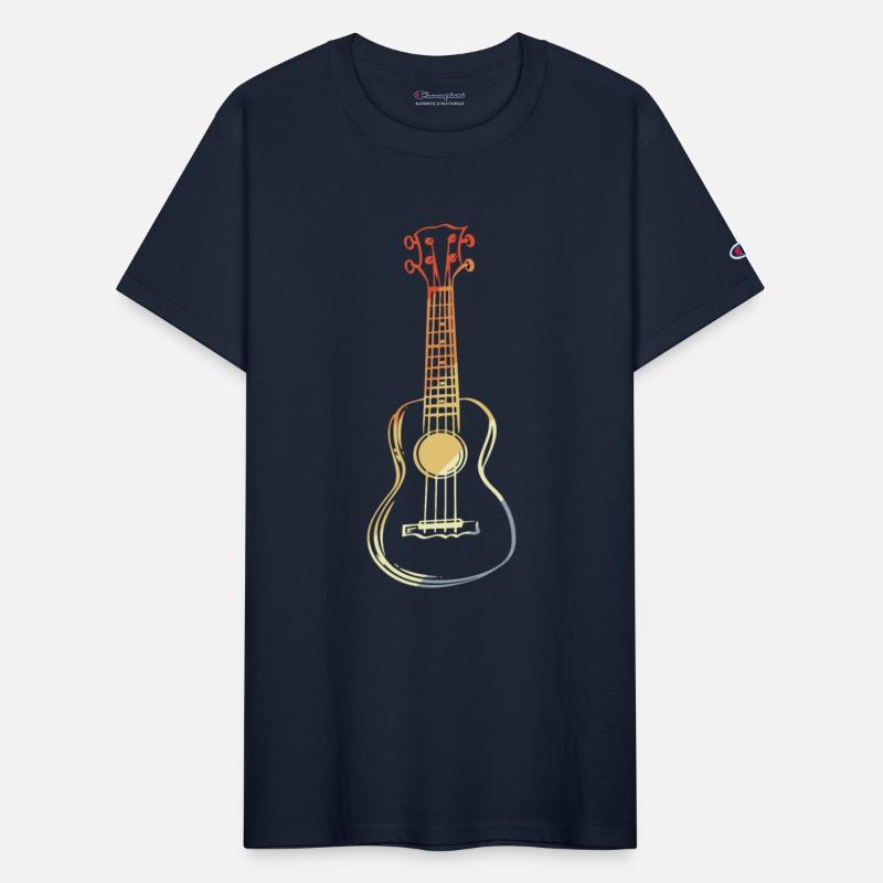 Ukulele Sketch Retro Style