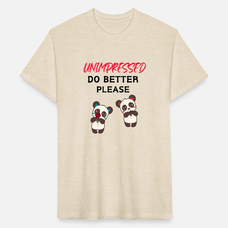 Unimpressed Do Better Please Funny Pandas Quote