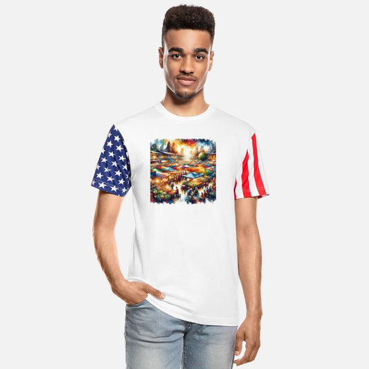 Urban Market Vibrancy A Colorful City Scene