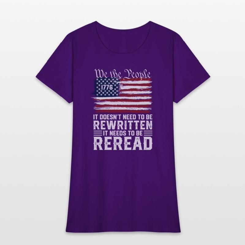 US Flag Constitution of the USA Needs To Be Reread