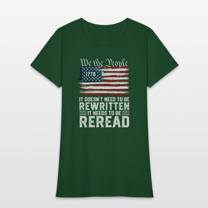 US Flag Constitution of the USA Needs To Be Reread