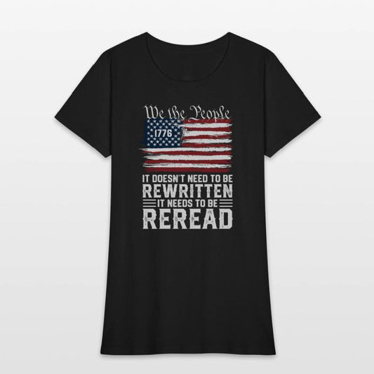 US Flag Constitution of the USA Needs To Be Reread