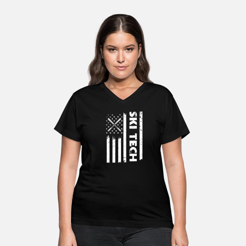 USA Flag Ski Tech Apparel America