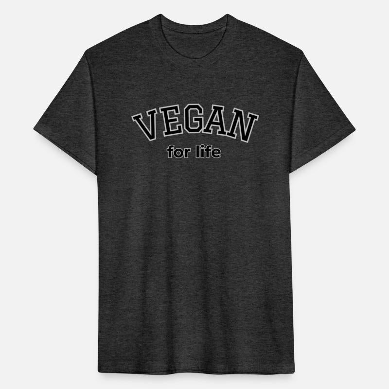VEGAN for life | Sporty Outlined Typography Design