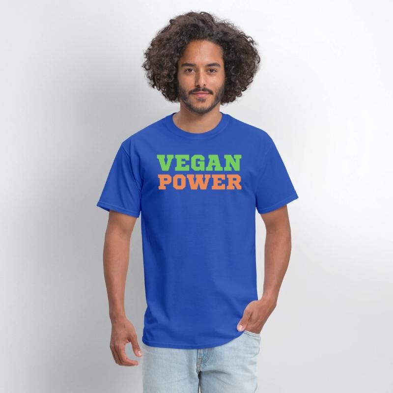 VEGAN POWER (Green & Orange letters)