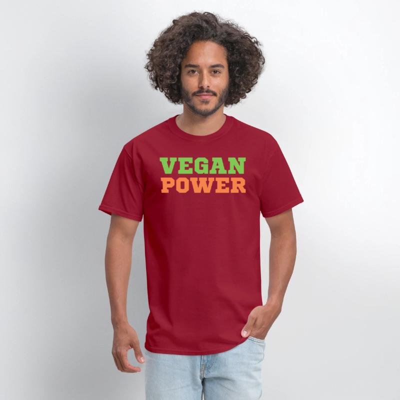 VEGAN POWER (Green & Orange letters)