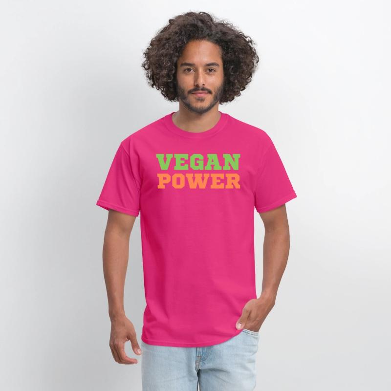 VEGAN POWER (Green & Orange letters)