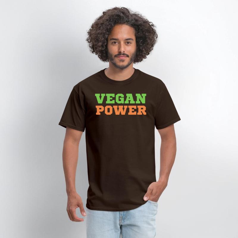 VEGAN POWER (Green & Orange letters)