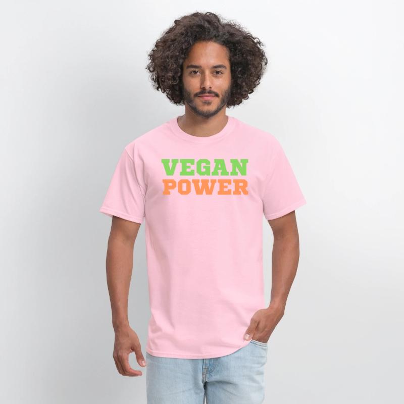VEGAN POWER (Green & Orange letters)