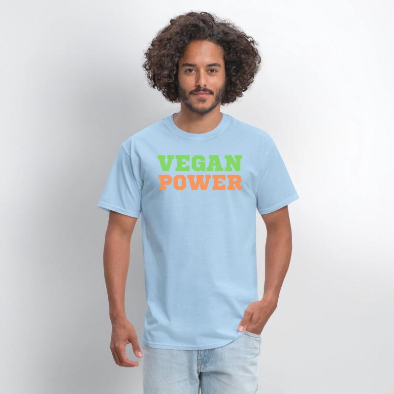 VEGAN POWER (Green & Orange letters)
