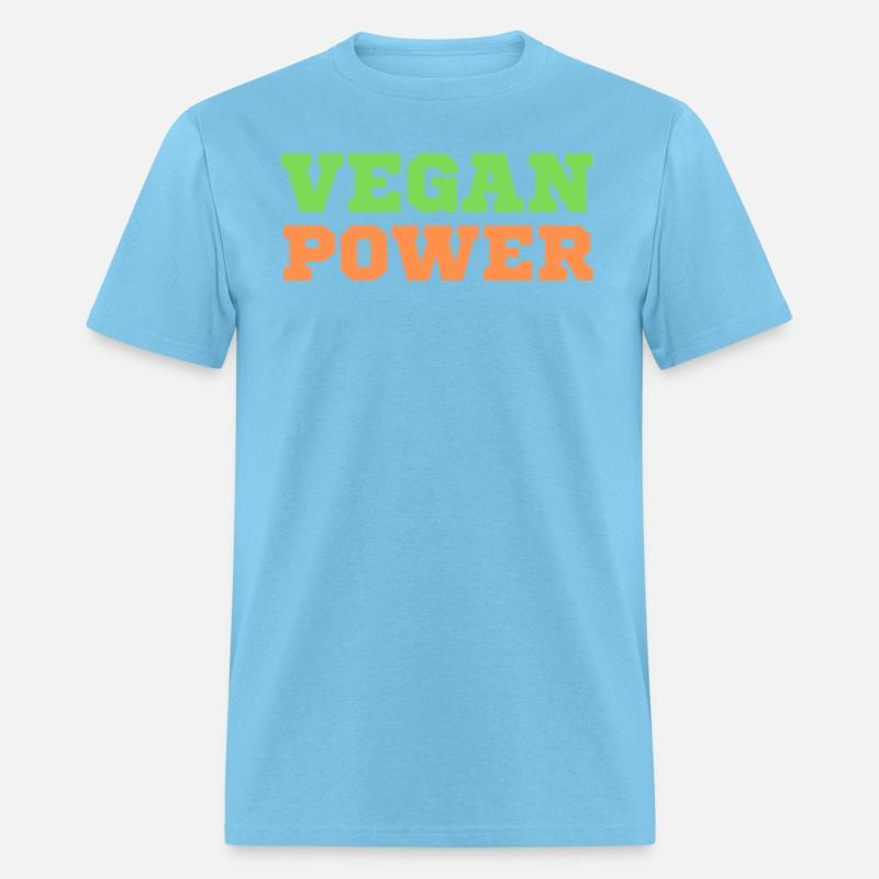 VEGAN POWER (Green & Orange letters)