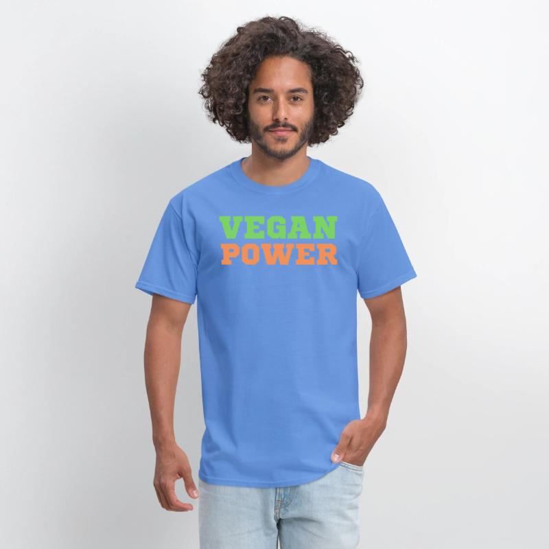 VEGAN POWER (Green & Orange letters)