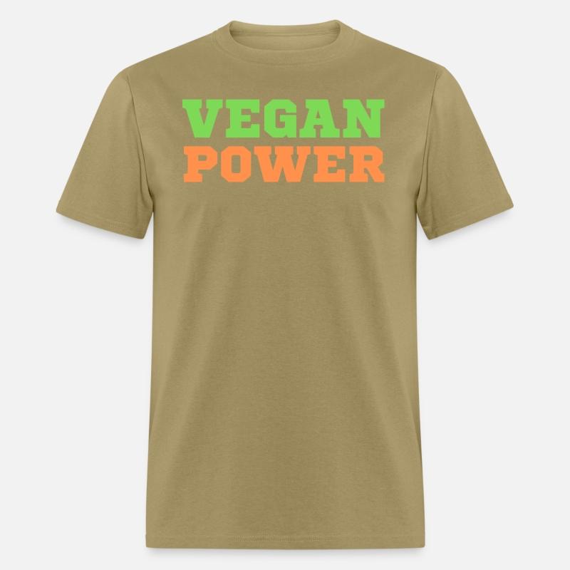 VEGAN POWER (Green & Orange letters)