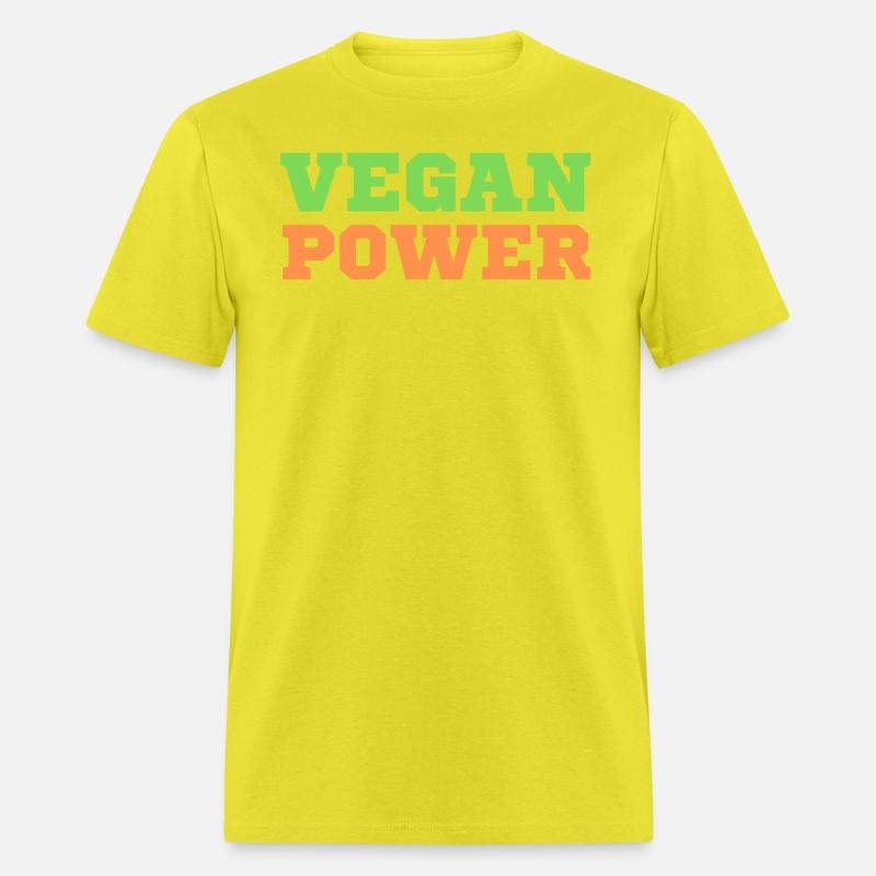 VEGAN POWER (Green & Orange letters)