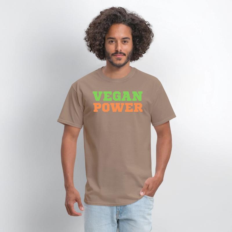 VEGAN POWER (Green & Orange letters)