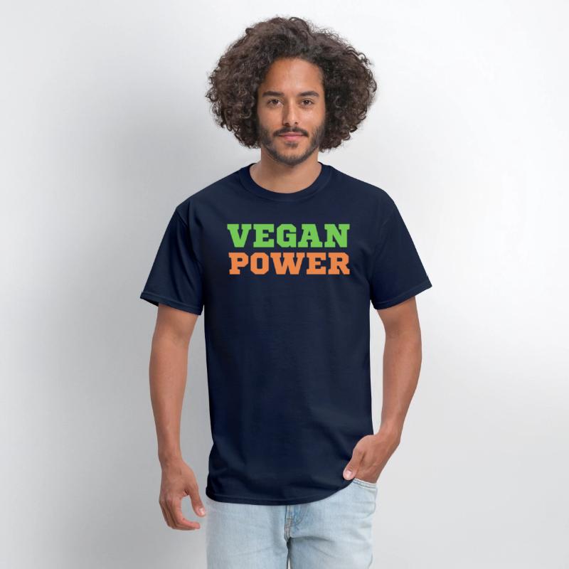 VEGAN POWER (Green & Orange letters)
