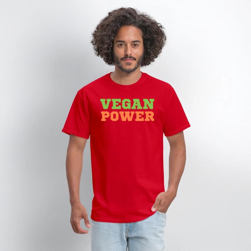 VEGAN POWER (Green & Orange letters)
