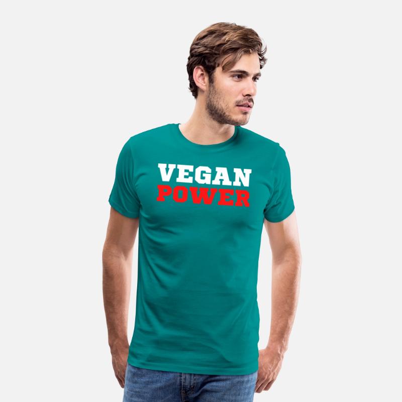 VEGAN POWER (White & Red letters)