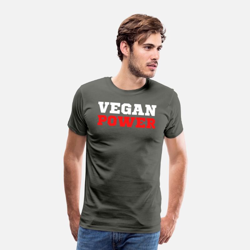 VEGAN POWER (White & Red letters)