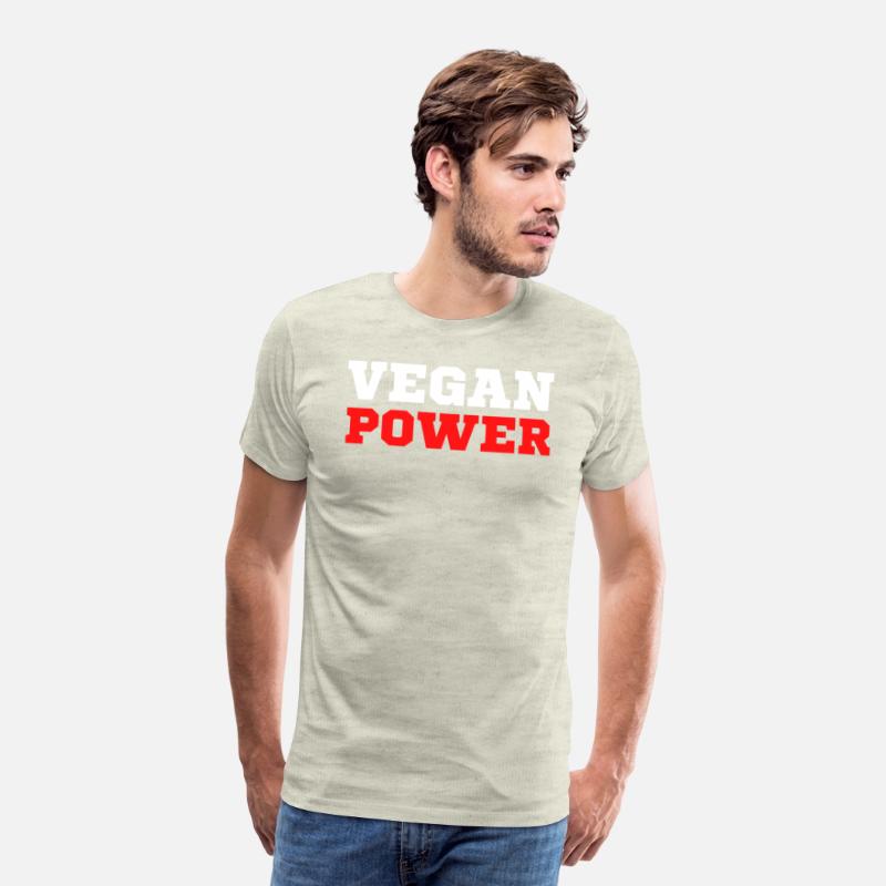 VEGAN POWER (White & Red letters)