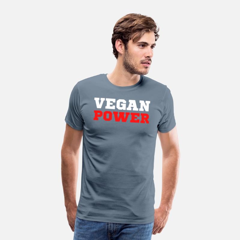VEGAN POWER (White & Red letters)