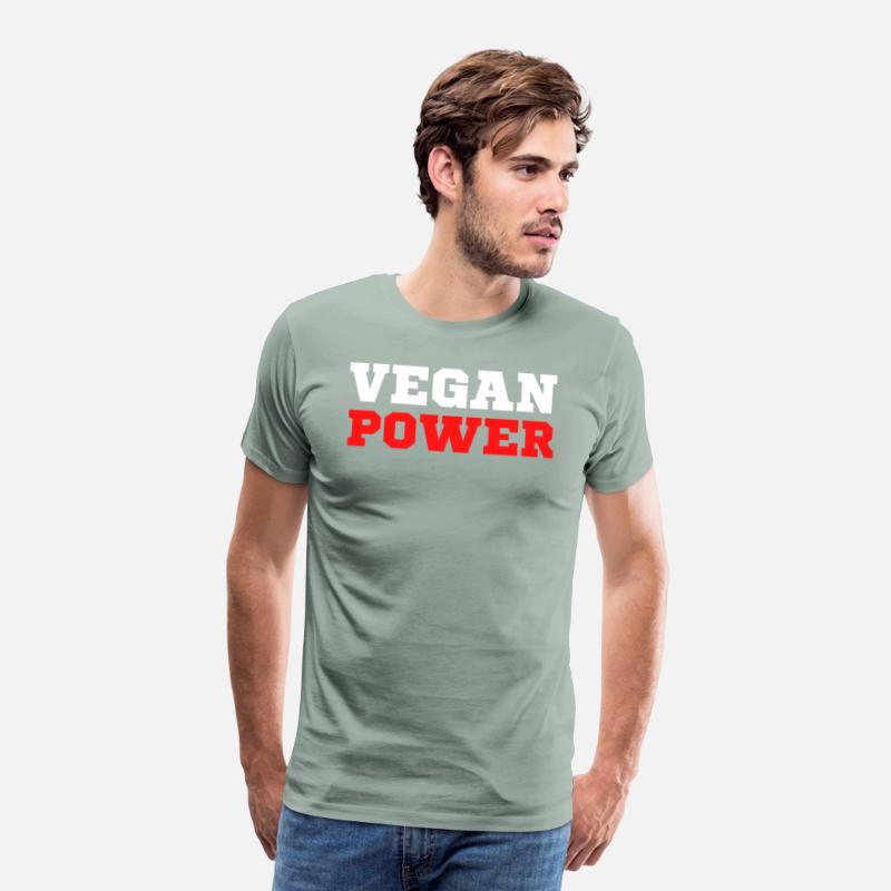VEGAN POWER (White & Red letters)