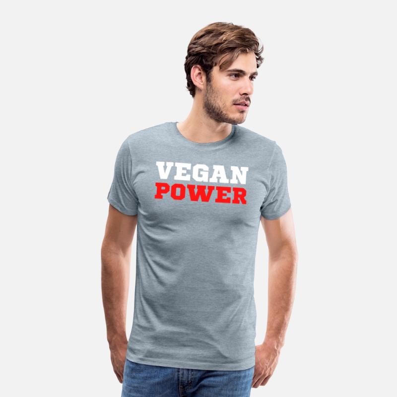 VEGAN POWER (White & Red letters)