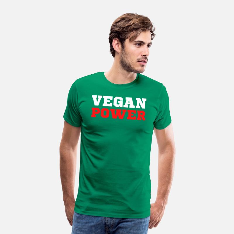 VEGAN POWER (White & Red letters)