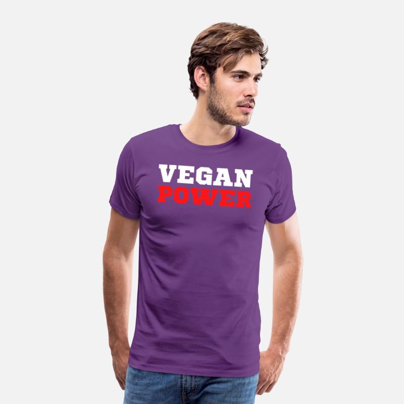 VEGAN POWER (White & Red letters)