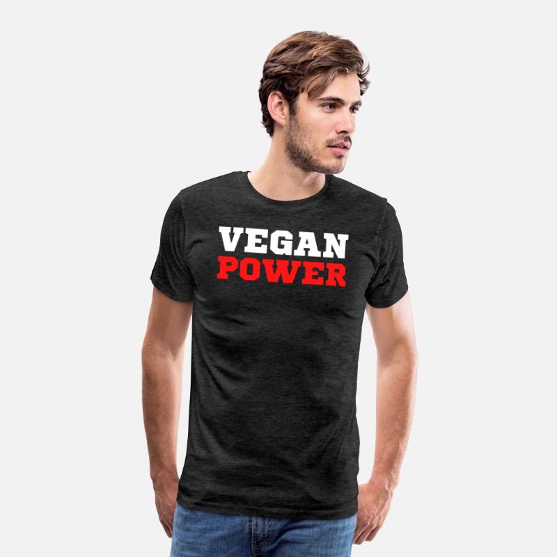 VEGAN POWER (White & Red letters)