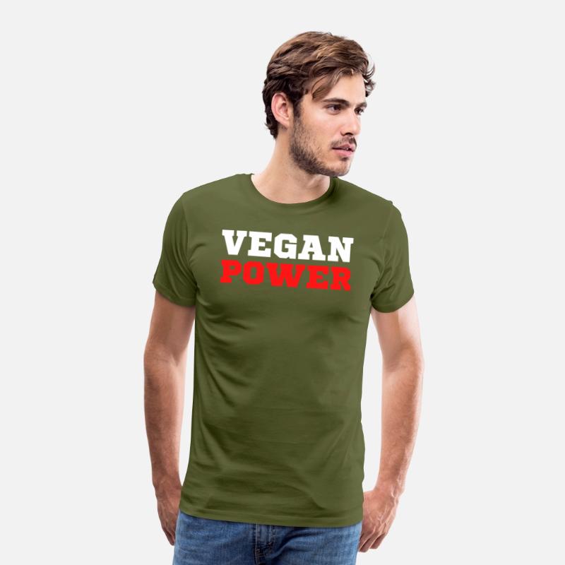VEGAN POWER (White & Red letters)