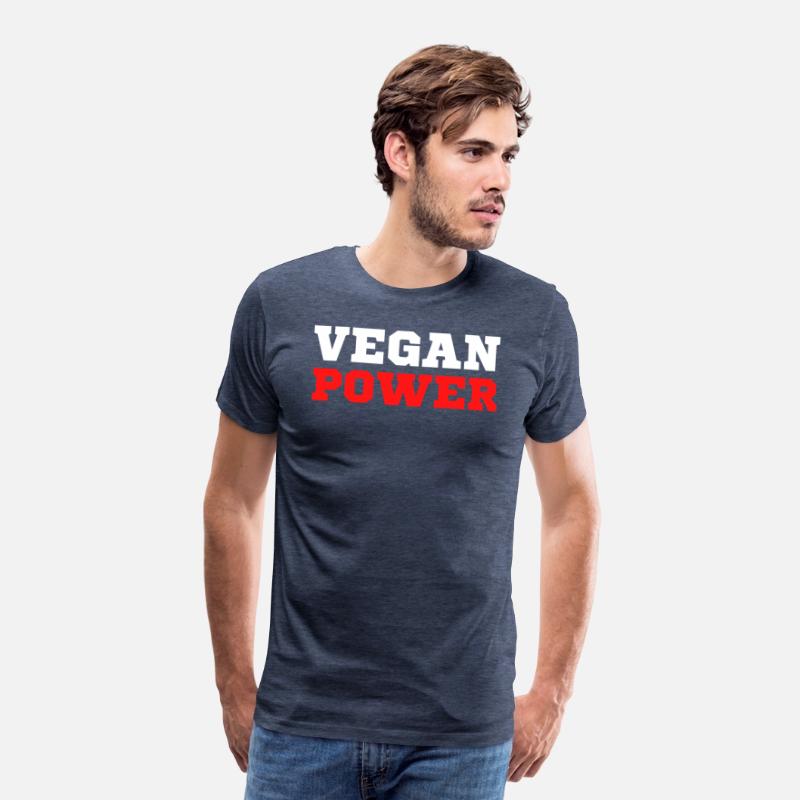 VEGAN POWER (White & Red letters)