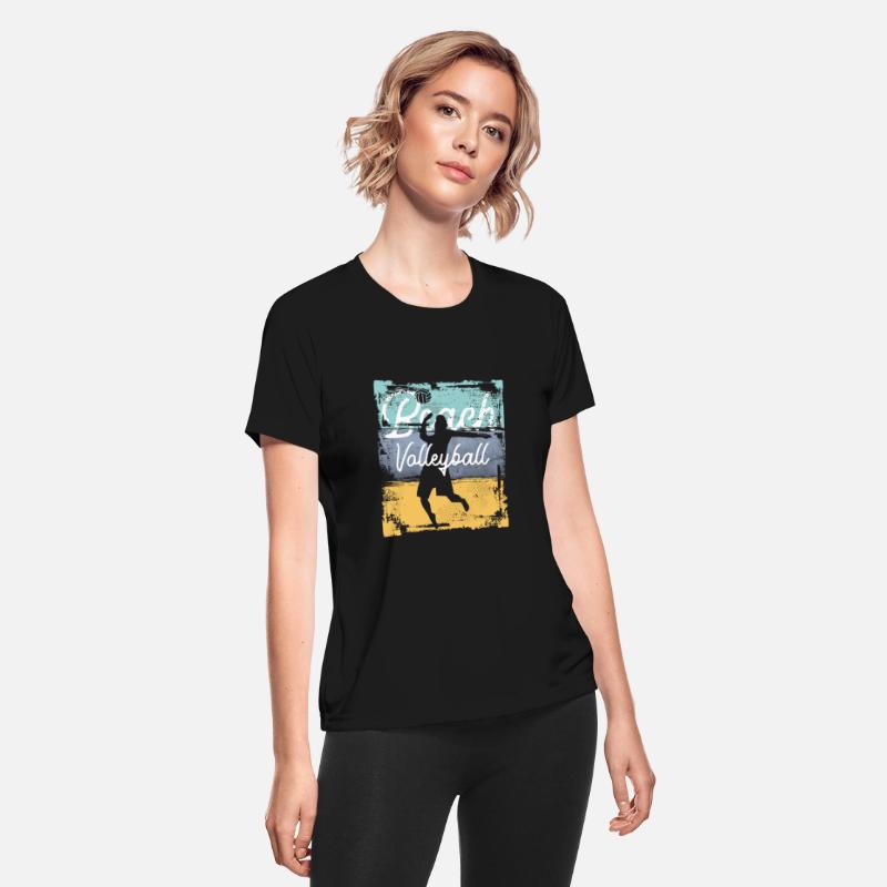 Vintage Beach Volleyball Player