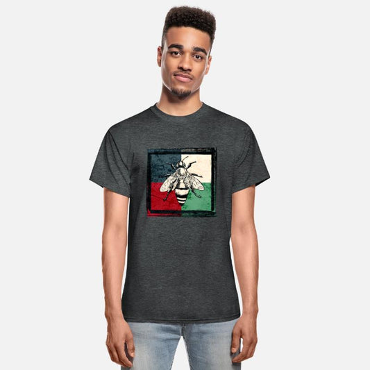 Vintage Bee Insect Colorful Illustration