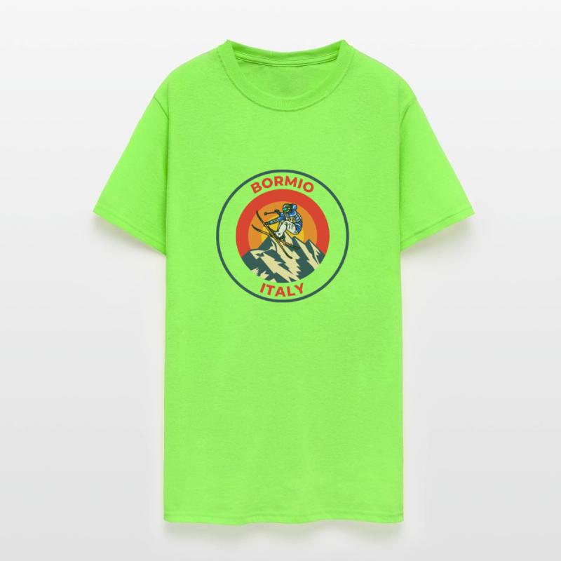 Vintage Cool Skiing in Bormio Italy Sunset