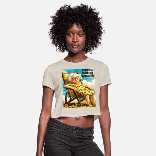 Vintage Ocean Beach Summer Vacation Grandma