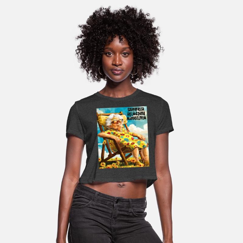 Vintage Ocean Beach Summer Vacation Grandma