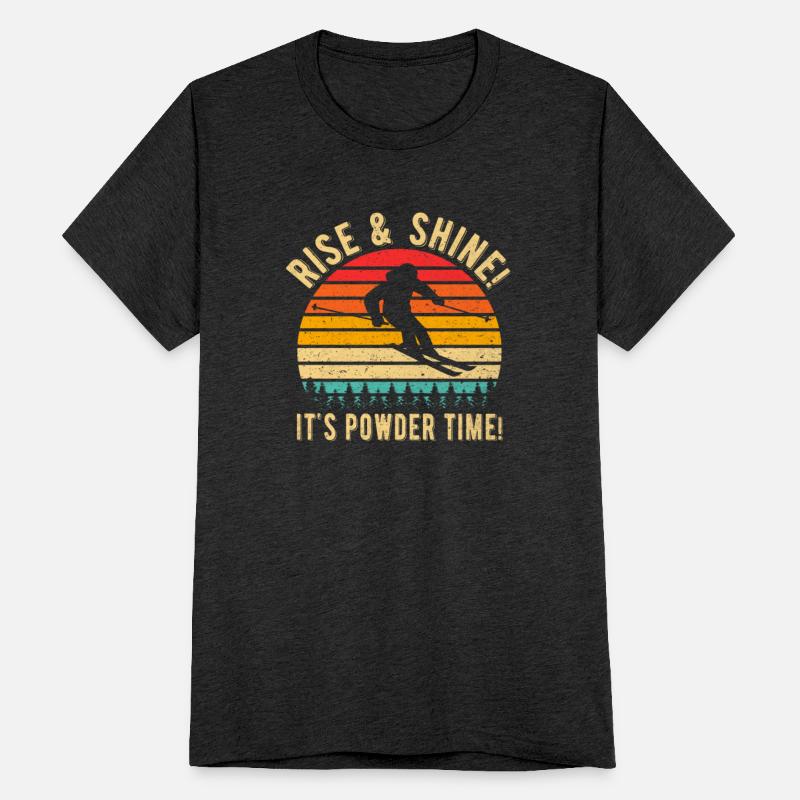 Vintage Sunset 80s Ski Funny Cute Winter Retro