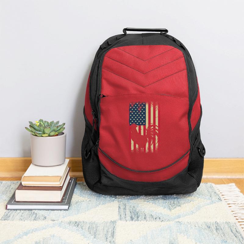 Vintage US Flag Cock Fight Gamefowl American