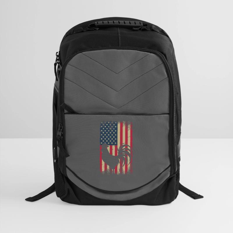 Vintage US Flag Cock Fight Gamefowl American