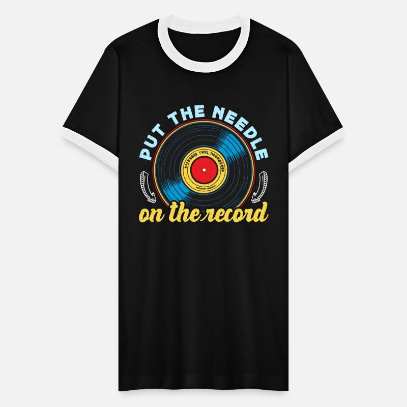 Vinyl Records Put The Needle On The Vinyl Player