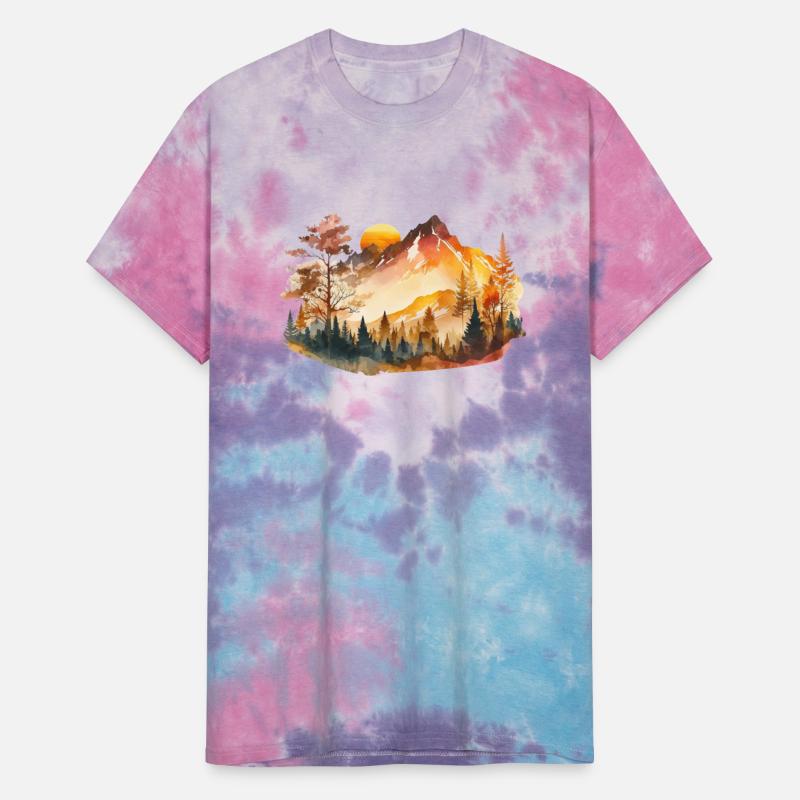 Watercolor Mountains Nature Hiking Explore Wild 4