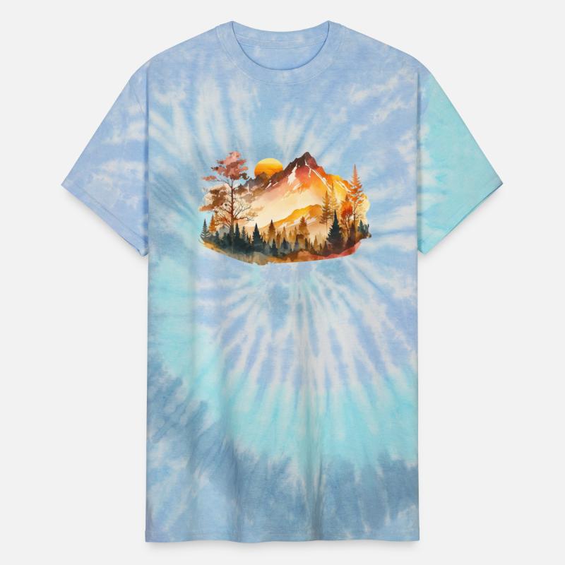 Watercolor Mountains Nature Hiking Explore Wild 4