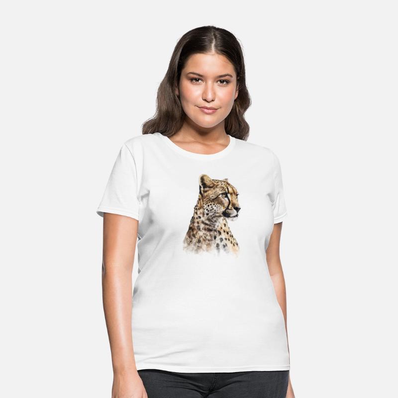 Watercolor Painting Portrait Of a Cheetah