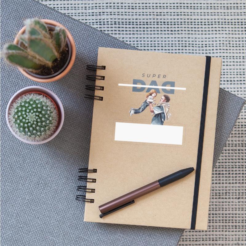 White and Gray Minimalist Super Dad T shirt