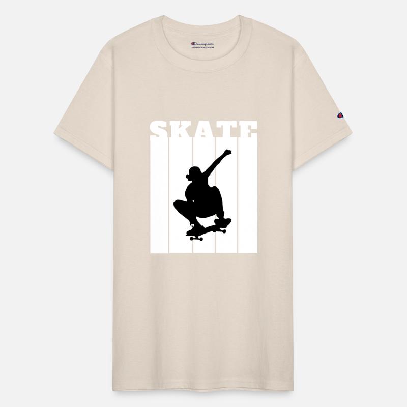 White Black Illustrated Skate